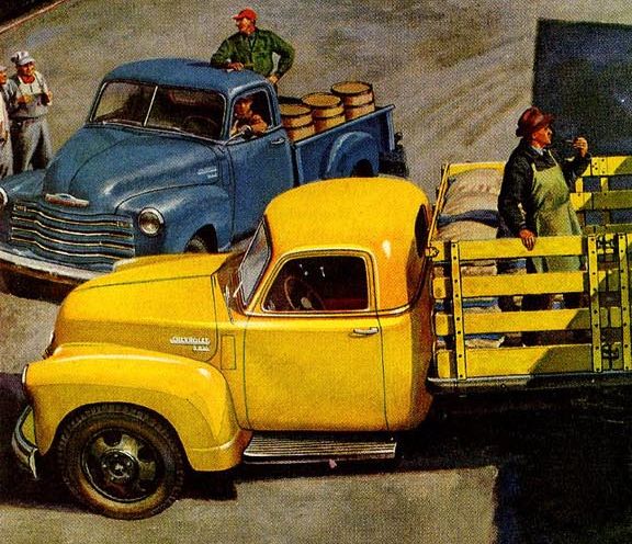 Loading Freight at Small Town Train Station (detail)