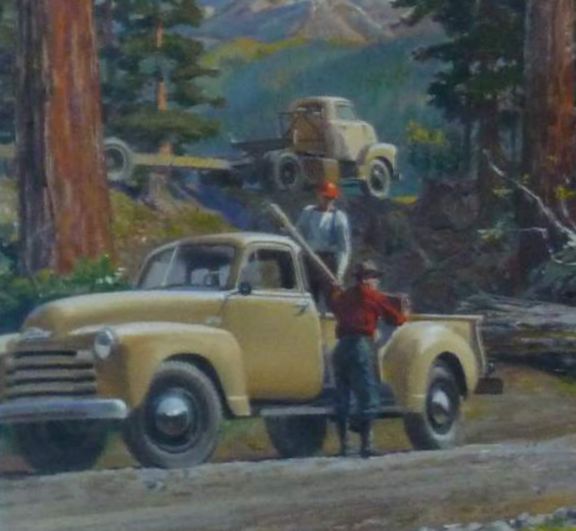 Transporting Felled Timber (detail)