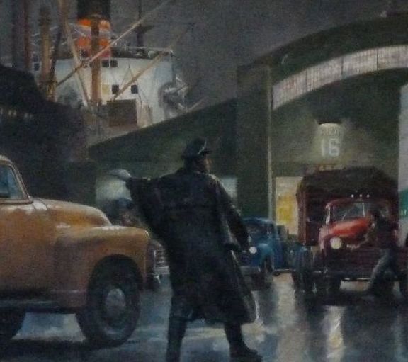 Unloading Freighters (detail)